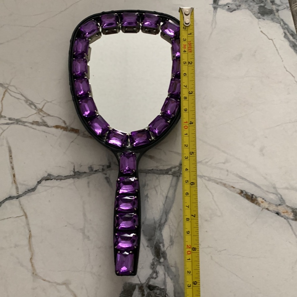 Handmade rhinestone Mirror - Picture 3 of 3